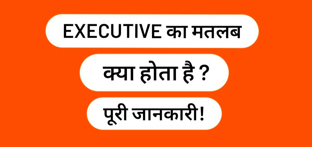 Executive meaning in hindi, एग्जीक्यूटिव का अर्थ क्या है, एग्जीक्यूटिव का मतलब क्या होता है, Executive meaning in Marathi